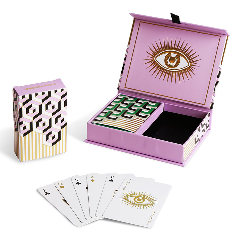 Игральные карты VERSAILLES PLAYING CARD SET Jonathan Adler Розовый Черный Белый Золотой Зеленый в Новосибирске | Loft Concept 