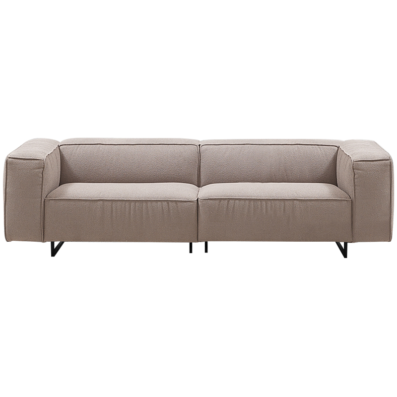 Диван Bastien Soft Beige Sofa Бежевый Черный в Новосибирске | Loft Concept 