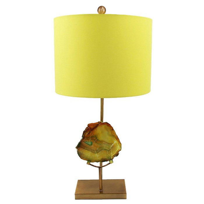 Настольная Лампа Agate Table Lamp Yellow Золотой Желтый в Новосибирске | Loft Concept 