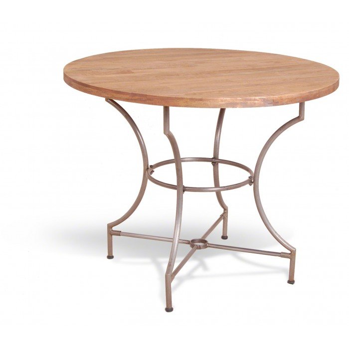 Cтол Industrial Metal Rust Round Dining Table  в Новосибирске | Loft Concept 