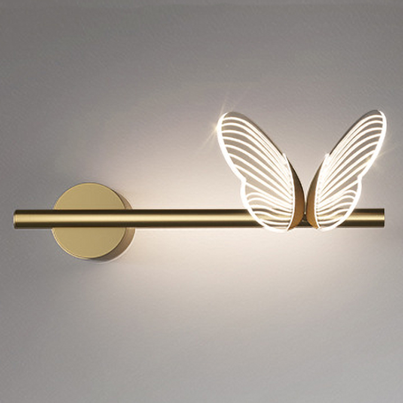 Бра Бабочка Butterfly Wall Lamp F Золотой Прозрачный в Новосибирске | Loft Concept 