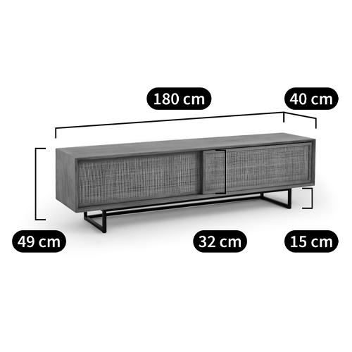 ТВ-тумба из массива тика Busto TV Stand в Новосибирске