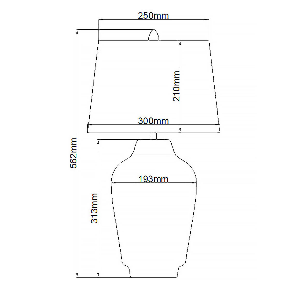 Настольная лампа с белым конусным абажуром и ребристым керамическим основанием Quintiesse в Новосибирске