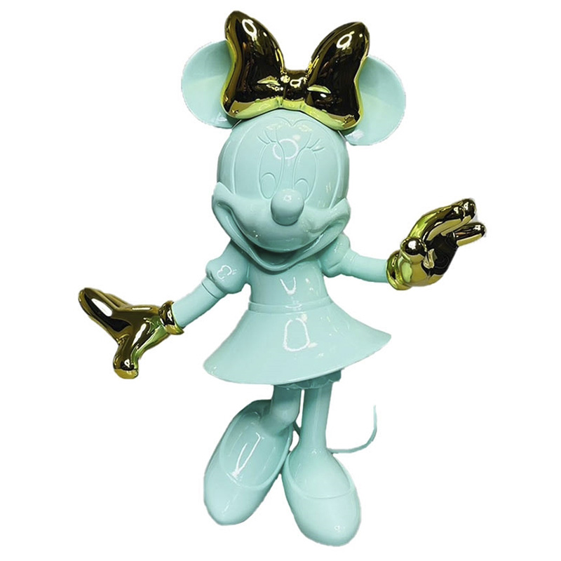 Статуэтка Минни Маус зеленого цвета Minnie Mouse Green Figurine  Салатовый в Новосибирске | Loft Concept 