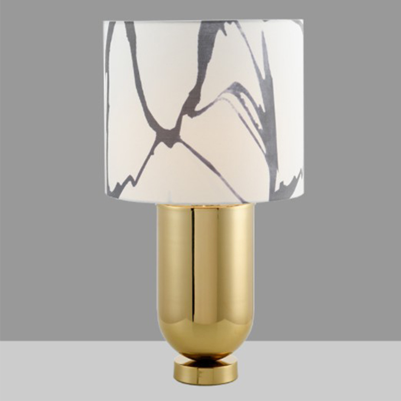 Настольная лампа Adeline Gold Table Lamp Золотой Белый в Новосибирске | Loft Concept 