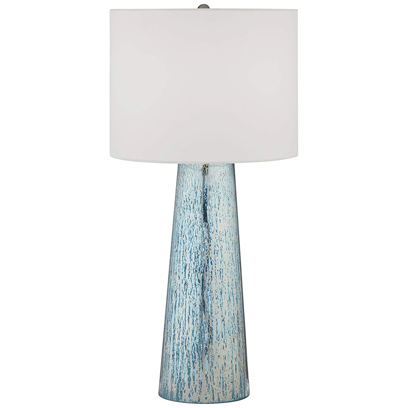 Настольная лампа Claire Lampshade Table Lamp Голубой Белый в Новосибирске | Loft Concept 