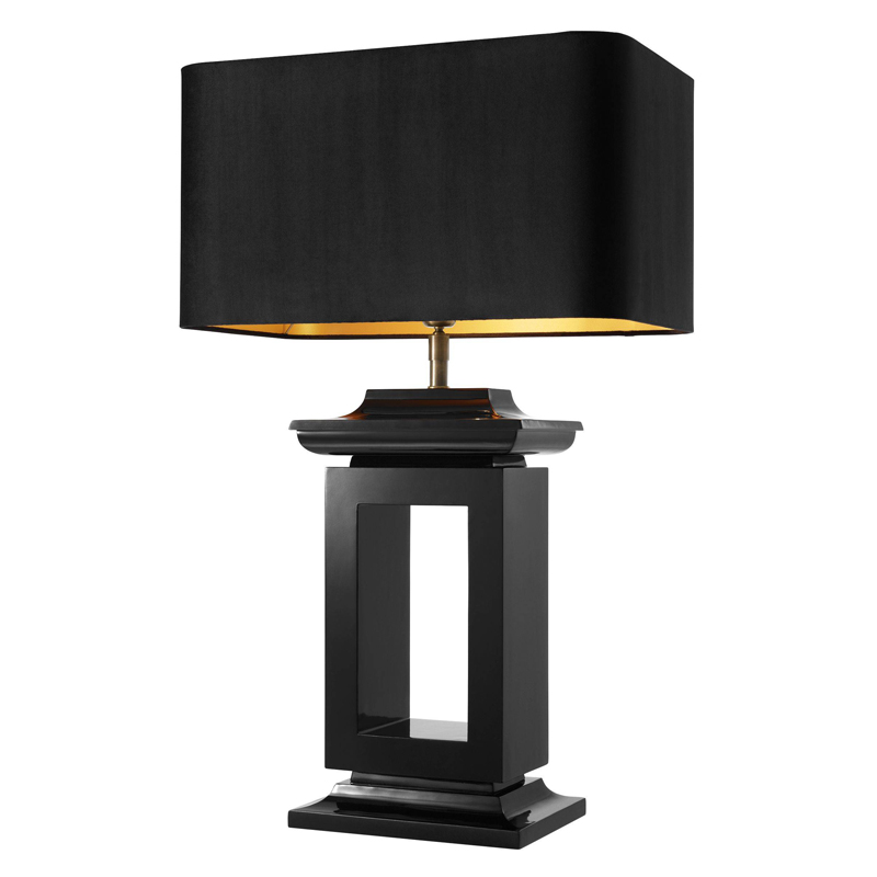 Настольная лампа Eichholtz Table Lamp Mandarin Черный в Новосибирске | Loft Concept 