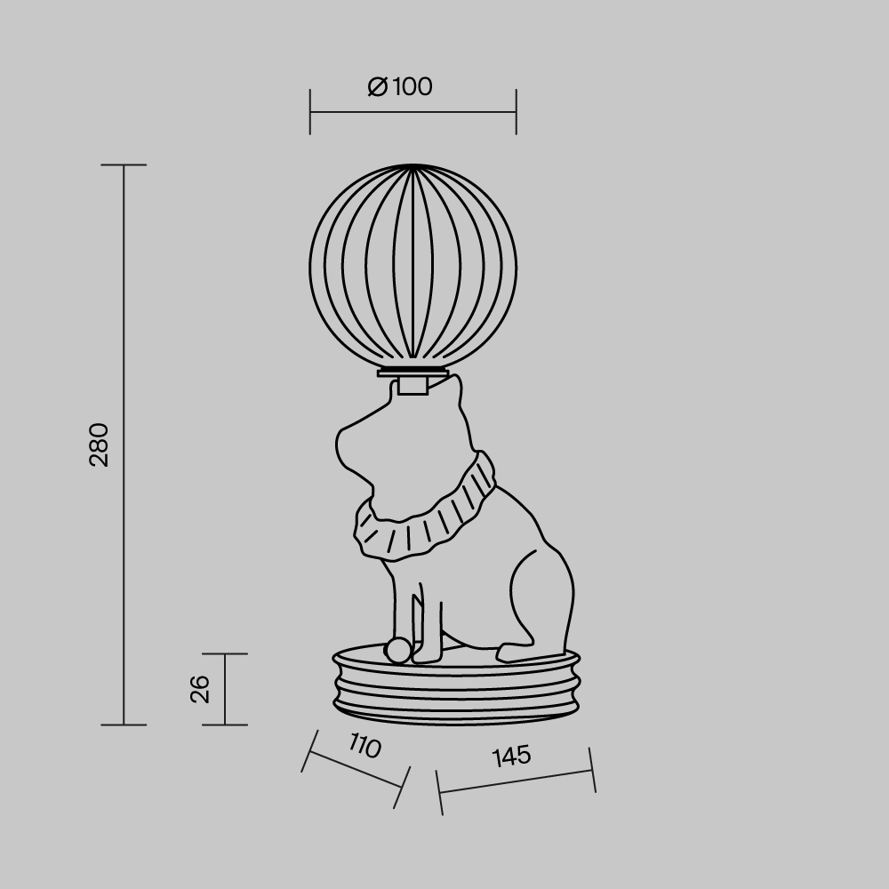 Настольный светильник Senor Capybara 3000К 5Вт в Новосибирске
