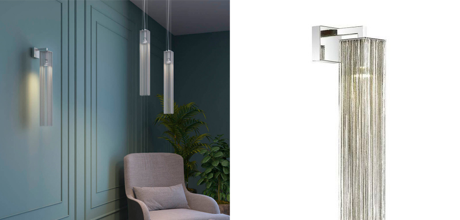 Бра Atlantis Chain Nickel One Sconces Бра Atlantis Chain Nickel One Sconces - Loft-Concept в Новосибирске