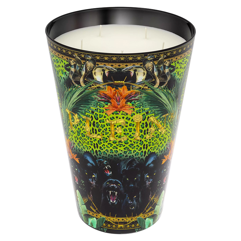 Свеча Philipp Plein Candle Jungle XL Черный Мульти в Новосибирске | Loft Concept 