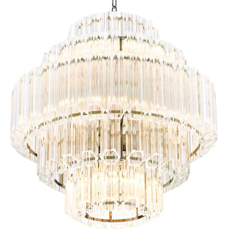 Люстра Chandelier Vittoria S Clear Никель Прозрачный (Transparent) в Новосибирске | Loft Concept 