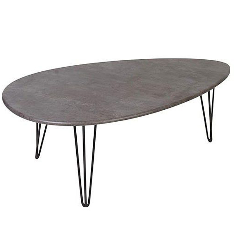 Кофейный стол Dorian Coffee Table gray Серый бетон в Новосибирске | Loft Concept 