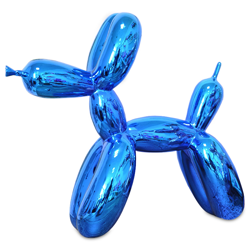 Статуэтка Jeff Koons Balloon Dog shining blue Светло-синий в Новосибирске | Loft Concept 