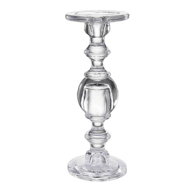 Подсвечник Glass Candlestick I Прозрачное Стекло в Новосибирске | Loft Concept 