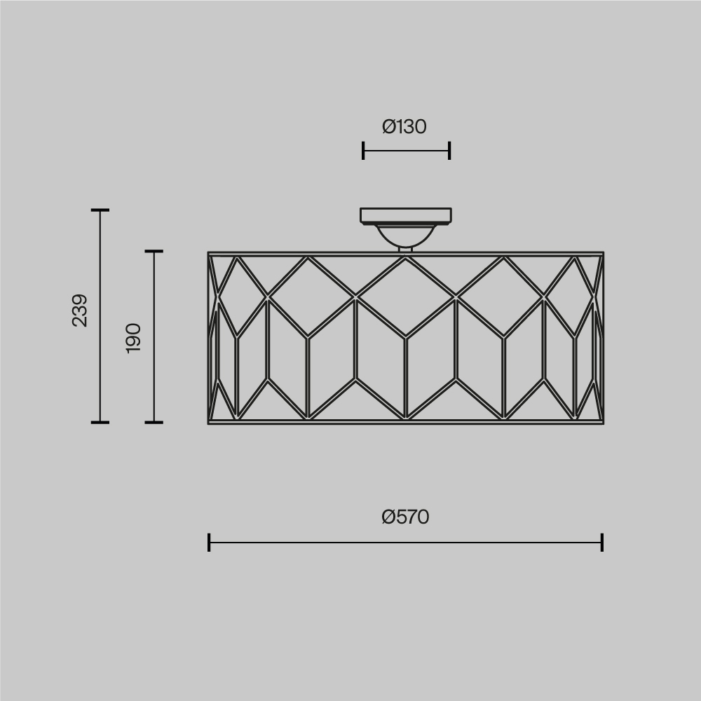 Потолочный светильник Messina Е27 в Новосибирске