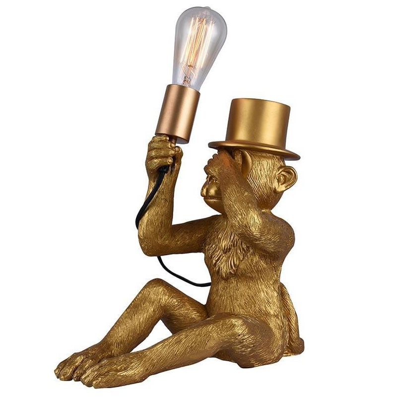 Настольная лампа Circus Monkey Table lamp Золотой Черный в Новосибирске | Loft Concept 