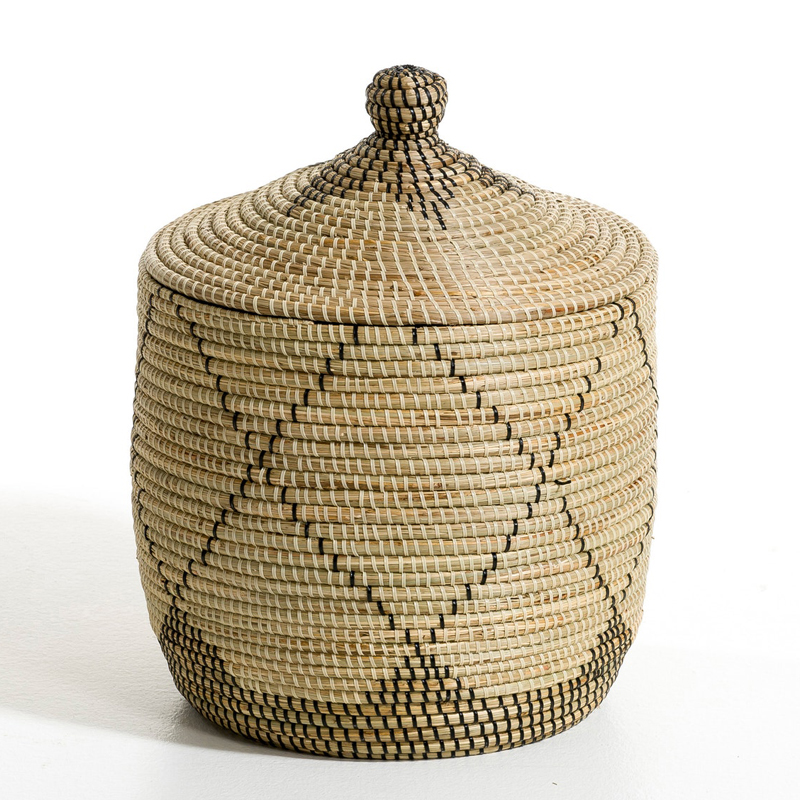 Ваза с крышкой Wicker Vase With Lid  в Новосибирске | Loft Concept 