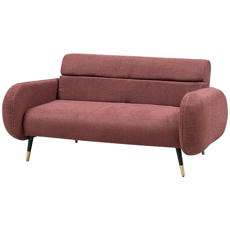 Диван Hebert Sofa Red M Красный Красный Черный Латунь в Новосибирске | Loft Concept 