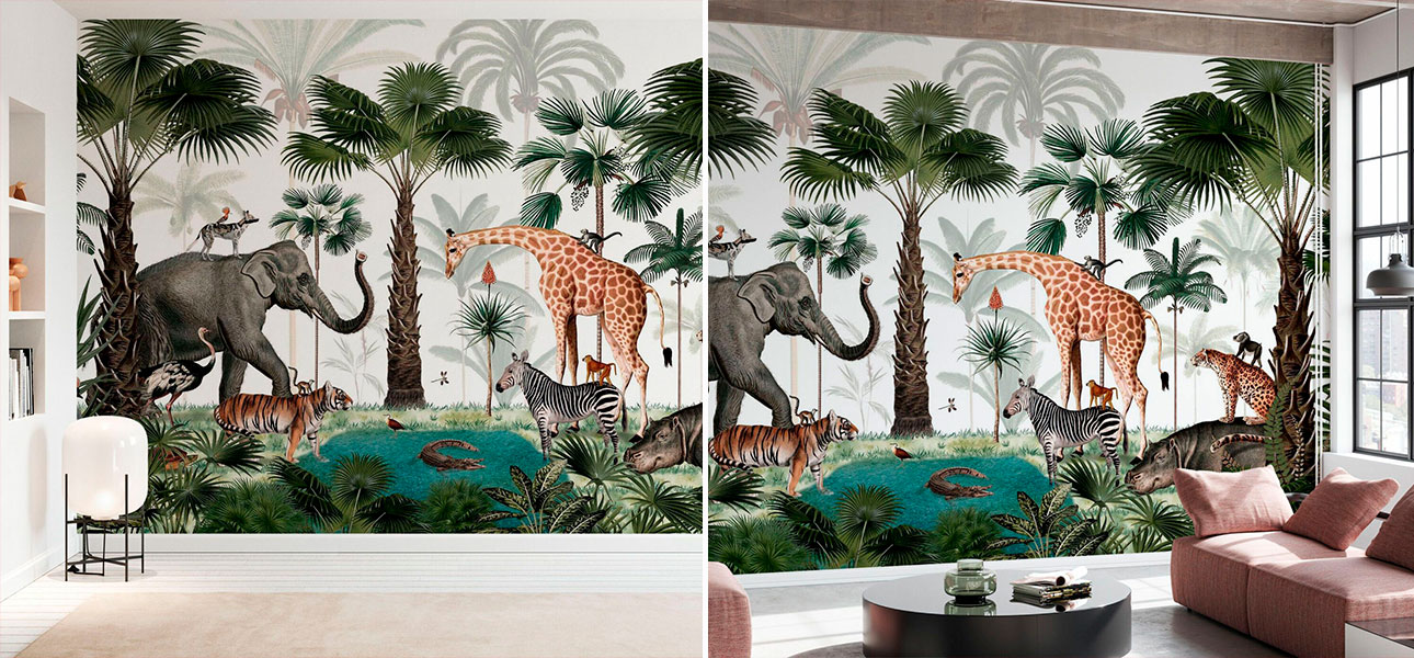 Обои ручная роспись Animal Kingdom - фото