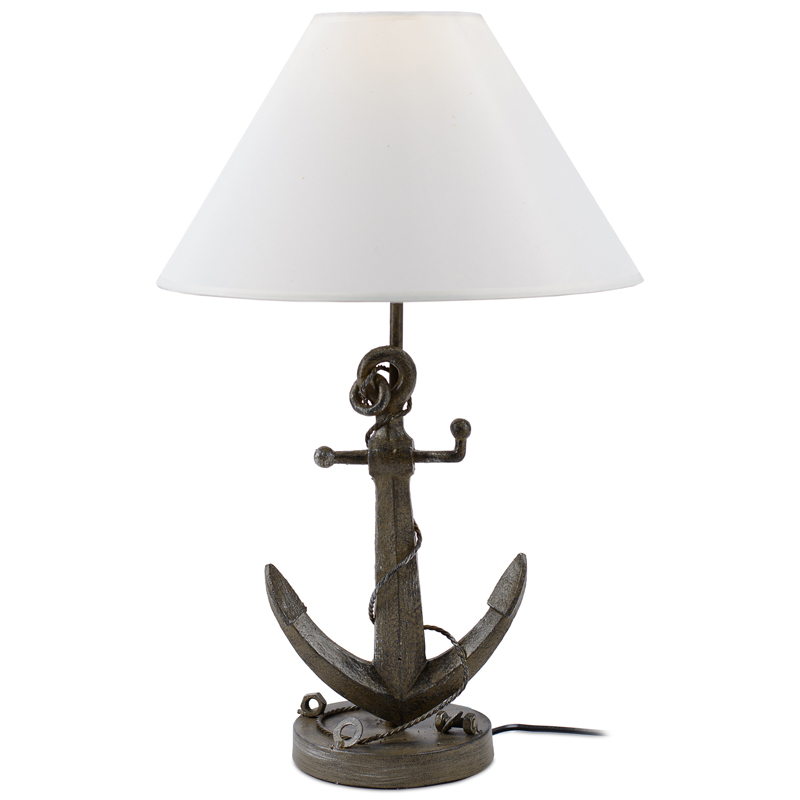 Настольная лампа Sea Anchor Table Lamp Коричневый Белый в Новосибирске | Loft Concept 