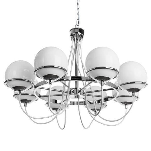 Люстра Melissa Chandelier Chromium Хром Белый в Новосибирске | Loft Concept 