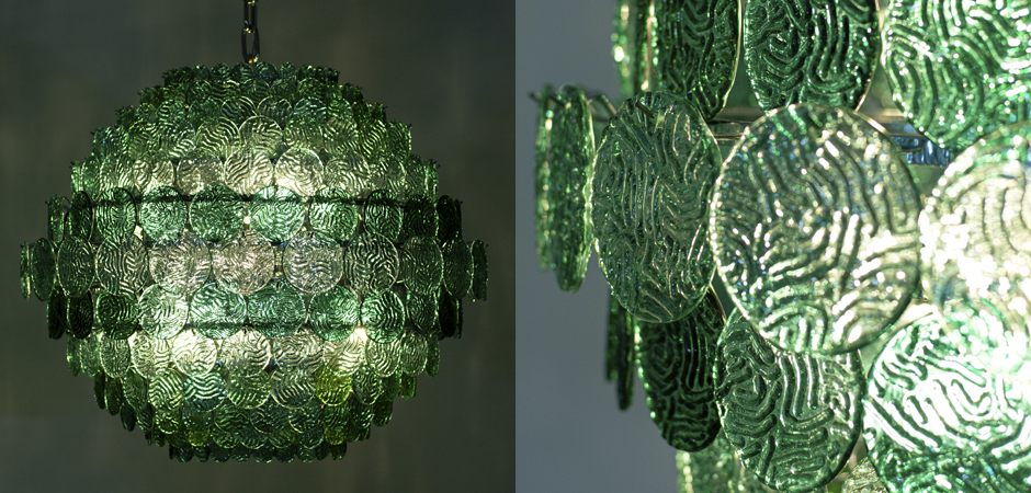 Люстра зеленое стекло Lighting Braithwell Chandelier - фото №1