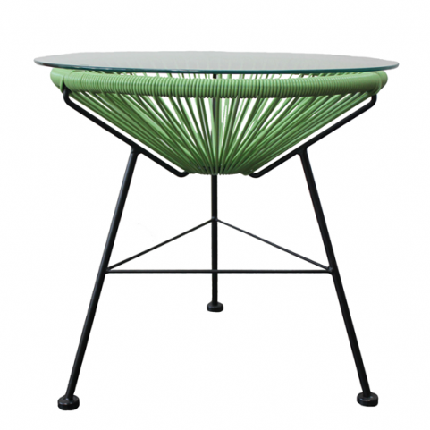 Приставной стол Acapulco side table Green Морская синь Желтый Зеленый Белый Оранжевый Черный в Новосибирске | Loft Concept 