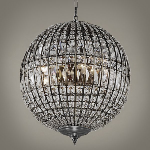 Люстра Gatsby Sphere Chandelier Silver Серебряный в Новосибирске | Loft Concept 