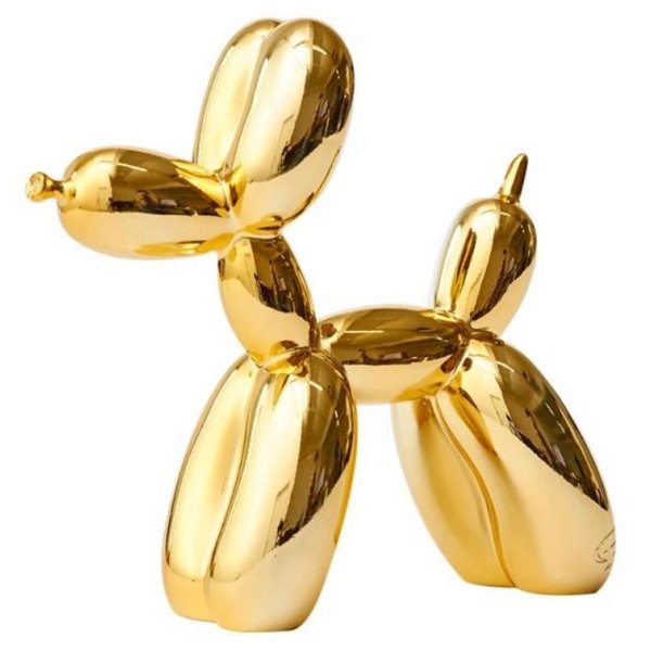 Статуэтка Jeff Koons Balloon Dog medium Gold Глянцевое золото в Новосибирске | Loft Concept 