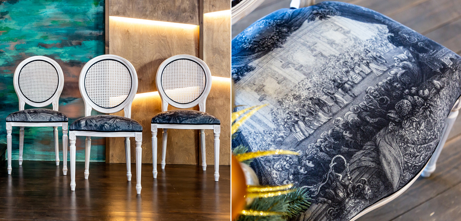 Стул с ротанговой спинкой Palace Gardens Stool - Loft-Concept в Новосибирске