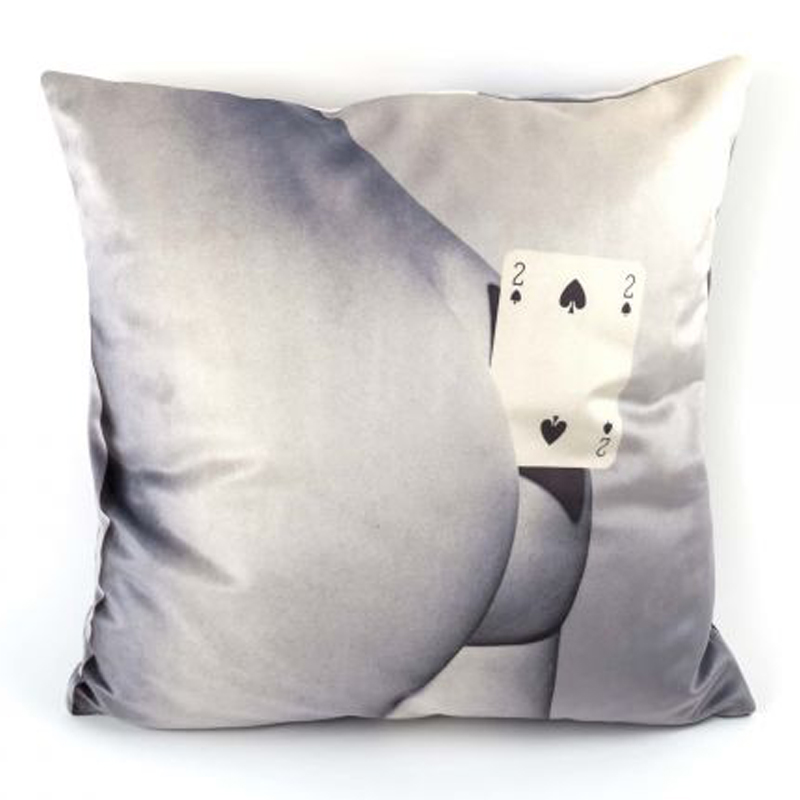 Подушка Seletti Cushion Two of spades Мульти в Новосибирске | Loft Concept 