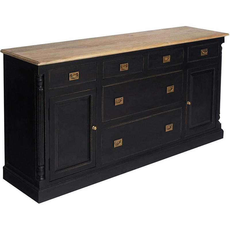 Комод Provence Sylvie Chest of Drawers Черный Древесина в Новосибирске | Loft Concept 