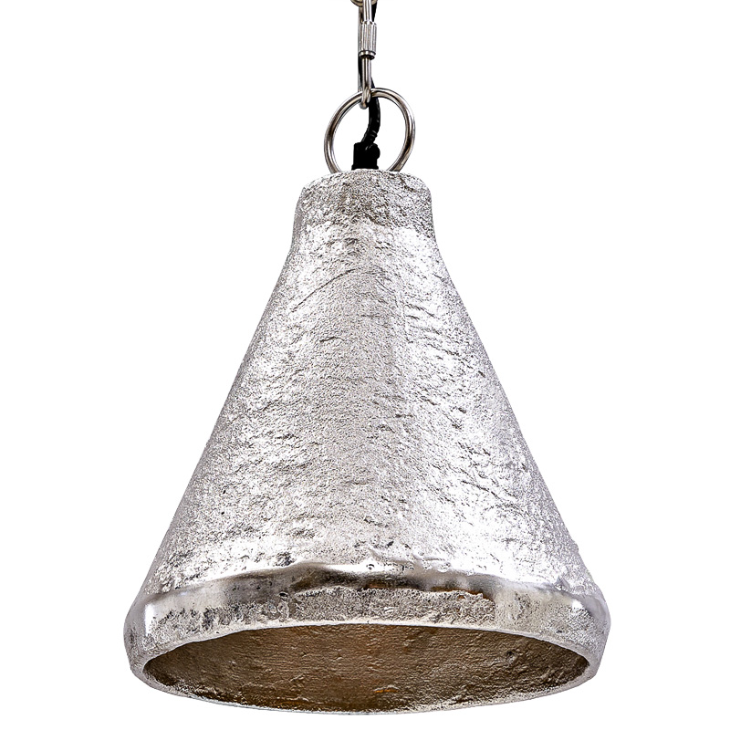 Подвесной светильник Rough Silver Pendant Серебряный в Новосибирске | Loft Concept 