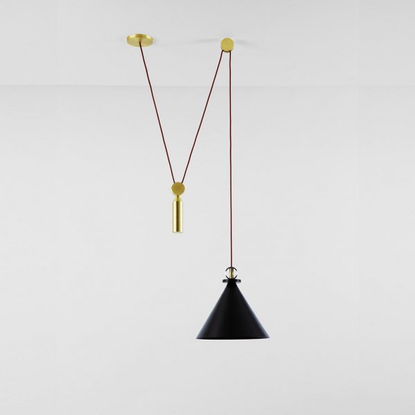 Подвесной светильник Shape up Pendant Cone Black Черный в Новосибирске | Loft Concept 