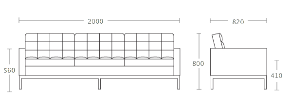 Диван Florence Knoll sofa в Новосибирске