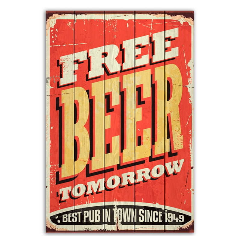 Постер Free Beer Tomorrow  в Новосибирске | Loft Concept 