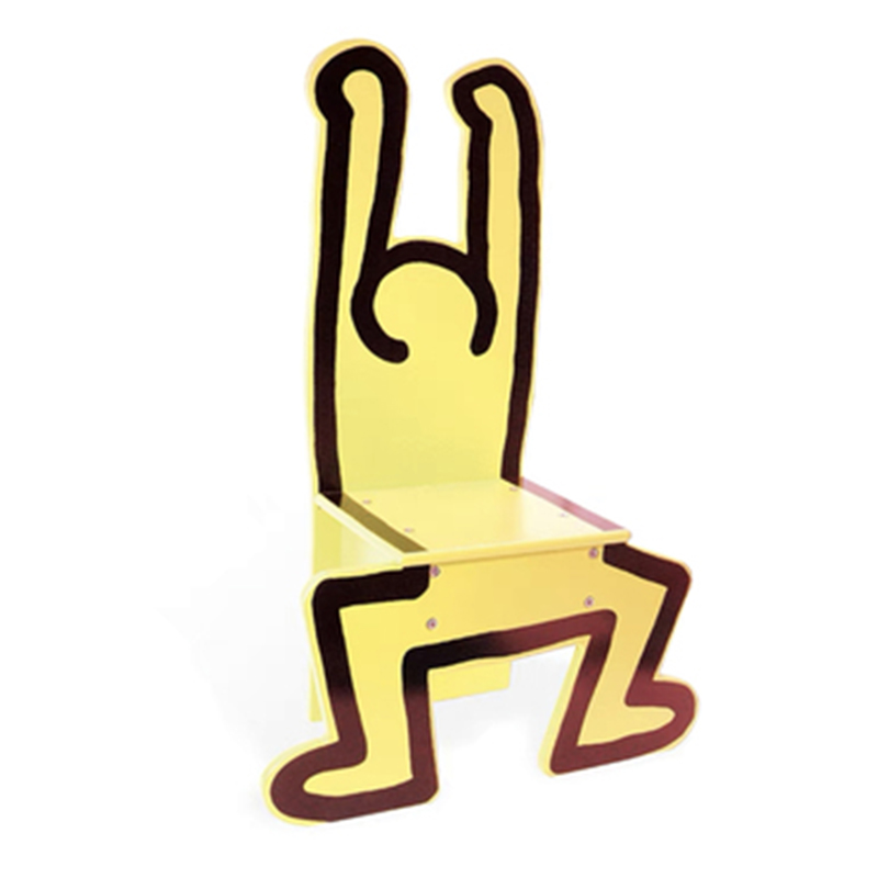 Детский стул Chaise Keith Haring Dancer Vilac Желтый Желтый в Новосибирске | Loft Concept 