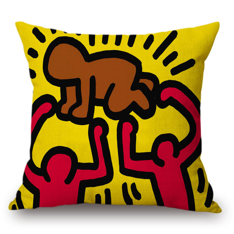 Подушка Keith Haring 5 Мульти в Новосибирске | Loft Concept 