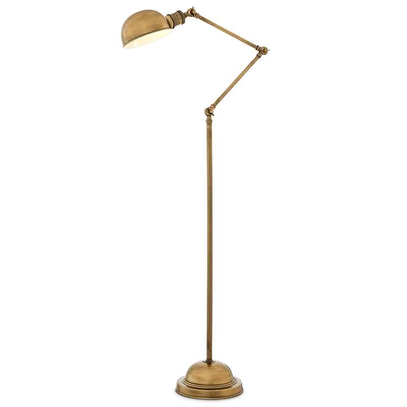 Торшер Eichholtz Floor Lamp Soho Brass Винтажная латунь Латунь в Новосибирске | Loft Concept 