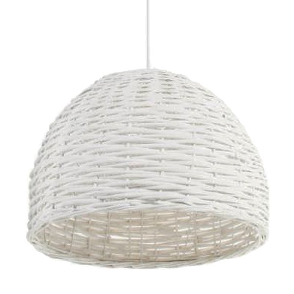 Подвесной светильник Wicker Pendant White Белый в Новосибирске | Loft Concept 