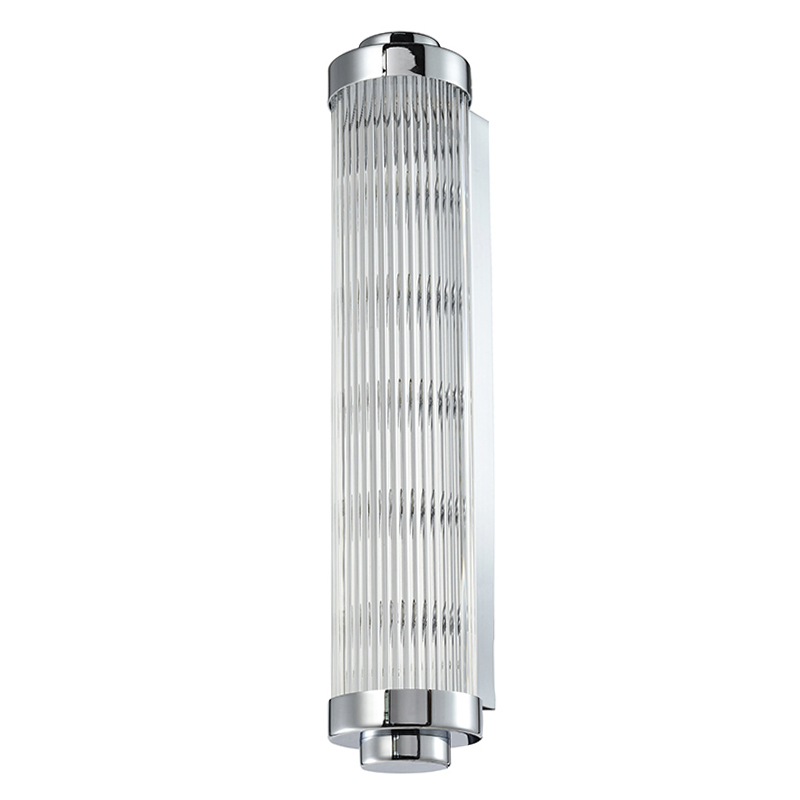 Бра Buck Glass TUBE Wall Lamp Nickel Никель Прозрачный (Transparent) в Новосибирске | Loft Concept 