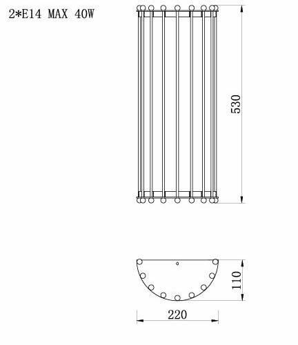 Бра Lantern Tiziano Chromium Sconces в Новосибирске