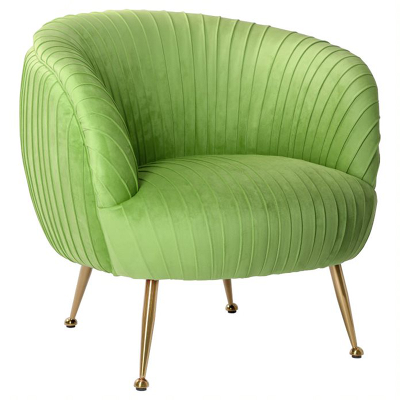 Кресло SOUFFLE CHAIR green матовое золото Зеленый в Новосибирске | Loft Concept 