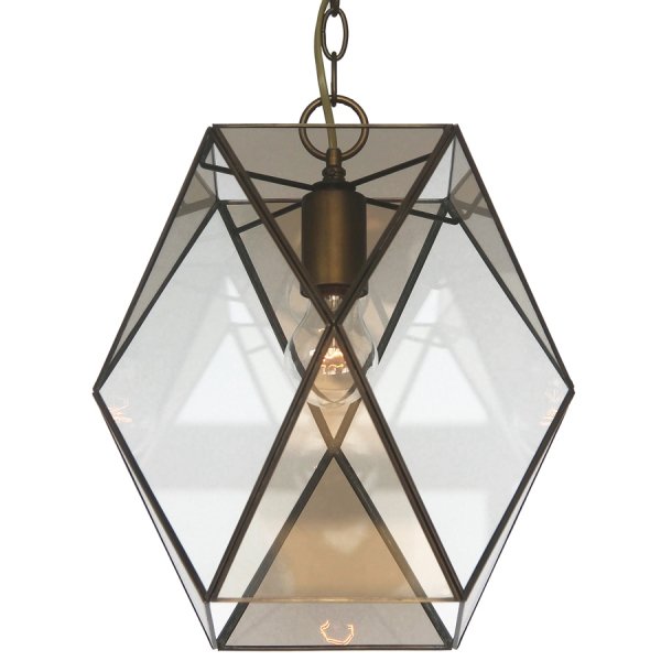 Подвесной светильник Rombius Pendant I brandy glass Темная бронза винтаж в Новосибирске | Loft Concept 