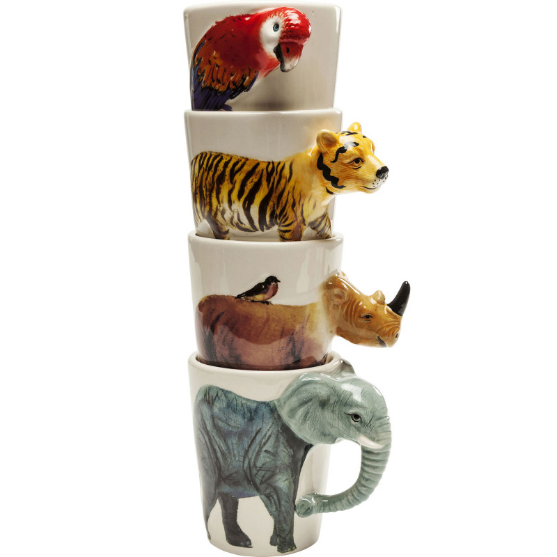 Кружка Tropical Animals mug Мульти в Новосибирске | Loft Concept 