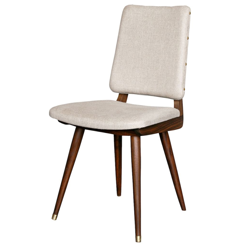 Стул Camille Dining Chair ivory ( слоновая кость ) Коричневый в Новосибирске | Loft Concept 