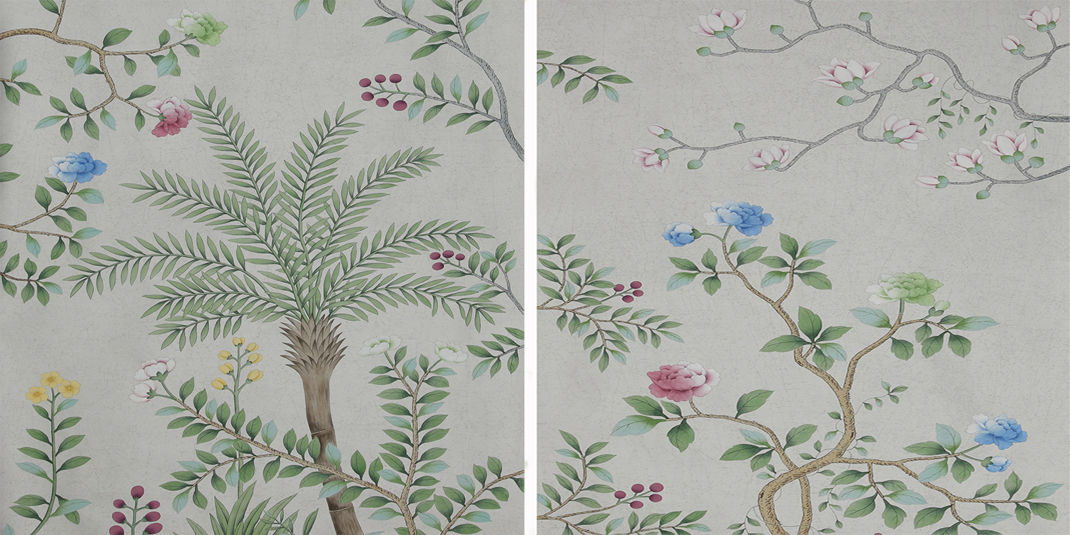 Обои ручная роспись Sans Soucis Crackled Silver - фото №1