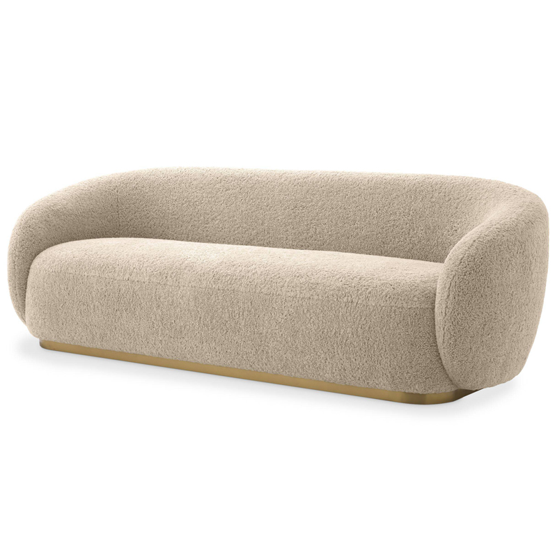 Диван Eichholtz Sofa Brice Sand Песочный Латунь в Новосибирске | Loft Concept 