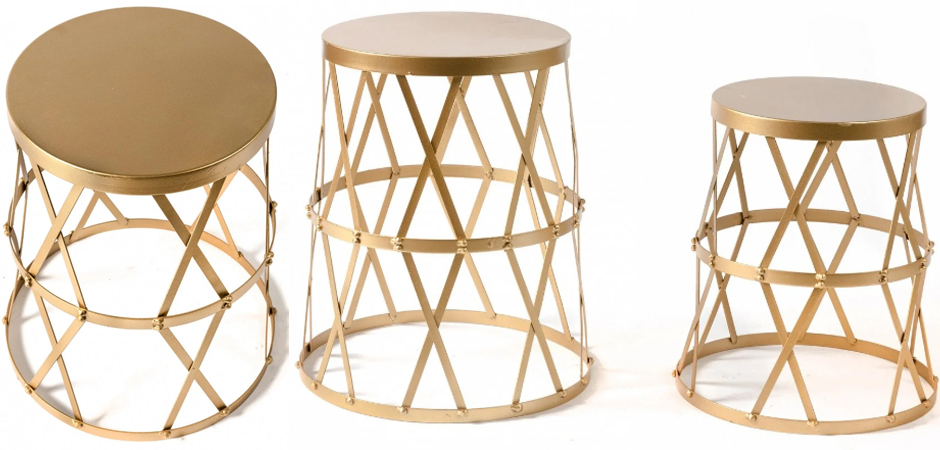 Приставной стол Metal Round Drum - фото №1