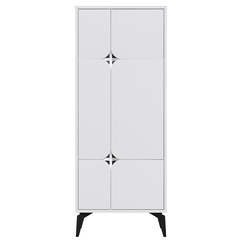 Комод белый с 4-мя дверцами на металлических ножках SPARK MULTIPURPOSE CABINET WHITE Белый в Новосибирске | Loft Concept 